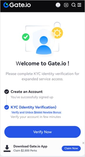 Create account step 3: Sign-up complete